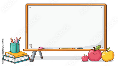 Education Whiteboard Vector Illustration for Learning and Teaching