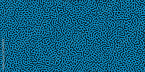 Abstract truing organic wallpaper Turing reaction diffusion monochrome seamless pattern .Monochrome Turing reaction background .Natural seamless line pattern. Linear design with biological shapes