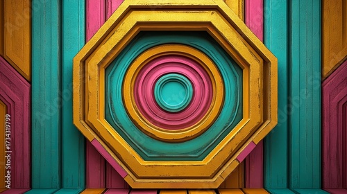 Vibrant multicolored lines streaming diagonally form a dynamic and visually engaging composition in Abstract Colorful Lines, a modern design