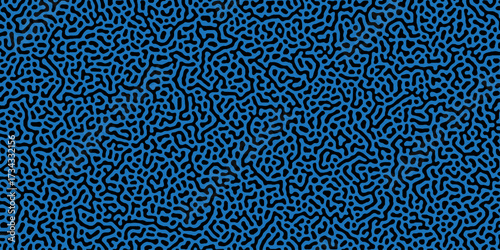 Abstract truing organic wallpaper Turing reaction diffusion monochrome seamless pattern .Monochrome Turing reaction background .Natural seamless line pattern. Linear design with biological shapes