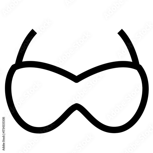 Eyewear icon on white background
