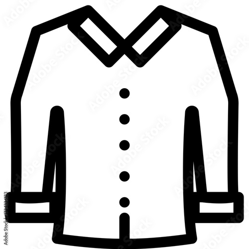 Classic Button-Up Shirt Icon