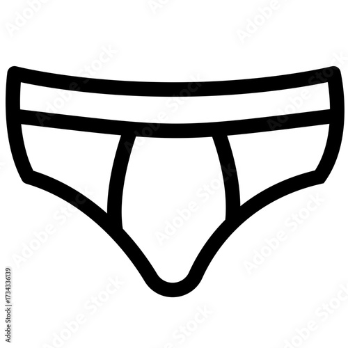 Men's Briefs Line Art