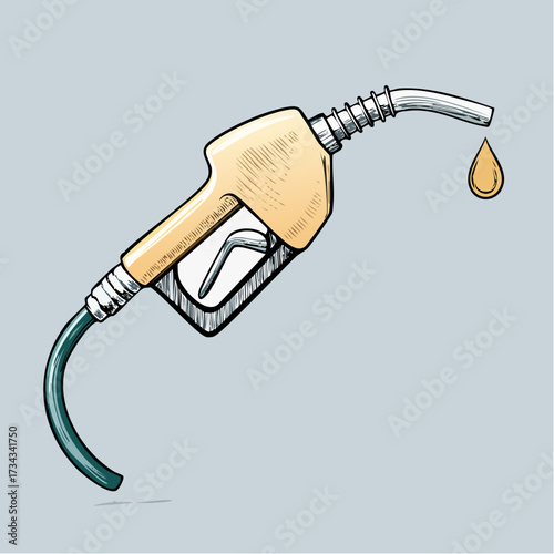 Fuel nozzle icon, refuel gun icon vector, gas pump or fuel nozzle icon vector flat trendy style illustration isolated