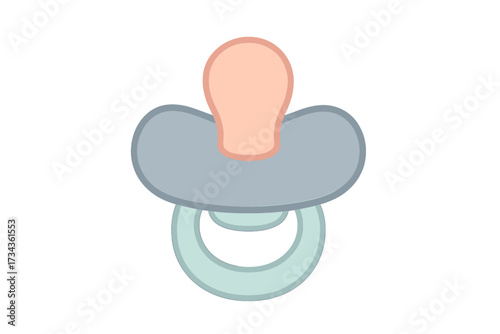Baby pacifier for infant soothing and comfort with a soft nipple and gentle colors, essential accessory for newborns and toddlers