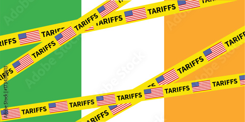 Imposed Trade Barriers US Tariffs Restricting Global Commerce Economic Trade with Ireland Protectionist Policies