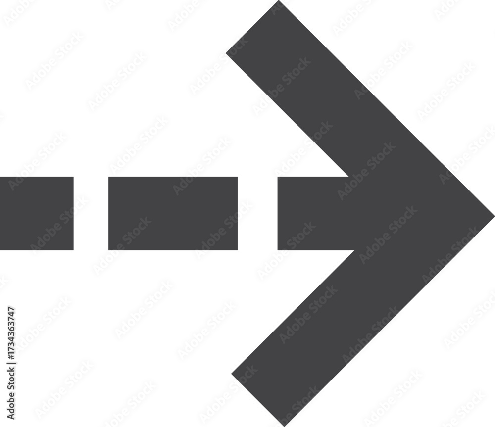 Fototapeta premium Flat Arrow Icon, Simple Direction Symbol, Arrow Icon for Navigation, Infographic, Web Interface and Creative Graphic Illustration