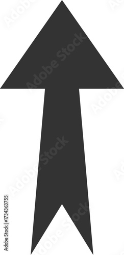 Free Download Flat Arrow Icon, Simple Direction Symbol,  Arrow Icon for Navigation, Infographic, Web Interface and Creative Graphic Illustration - GFXLoad