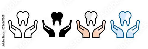 Dentistry Icon Set Multiple Style Collection