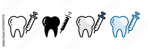 Dental Surgery Icon Set Multiple Style Collection
