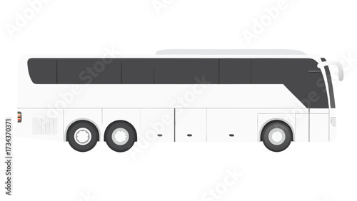 illustration of bus isolated on a white background for transportation  