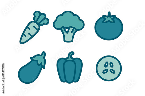 Assortment of fresh healthy organic vegetables and produce for healthy eating, nutrition, and plant-based diet concepts