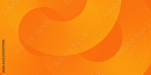 Abstract orange background with glowing lines circles. Eps10