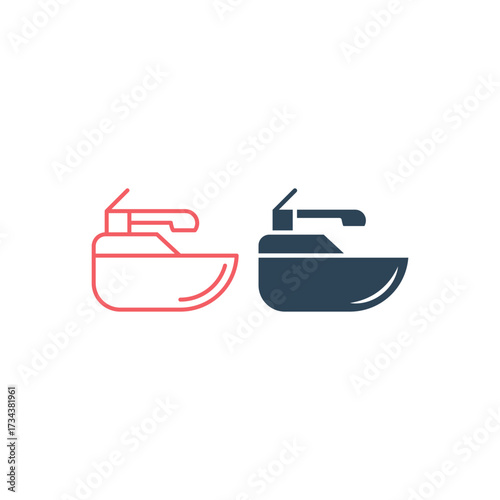 Wastafel vector illustration icons set