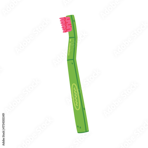 Brush as Oral Hygiene and Dental Object and Element Vector Illustration