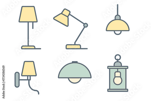 Diverse collection of contemporary and traditional lighting fixtures for residential and commercial interior design