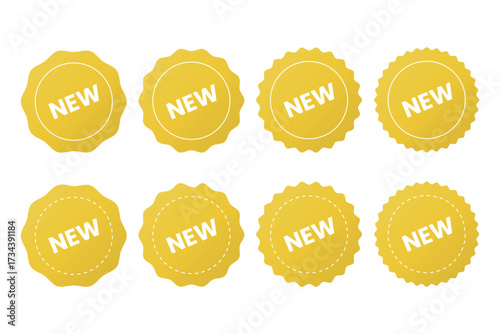 New Tag Yellow | Special Offer Icon | Sticker | Deal Label | Variations