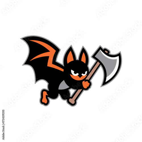 Bat Cartoon Vector Illustration