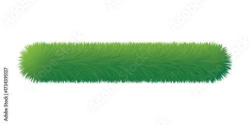Lush Green Grass Texture Bar with Rounded Edges.
