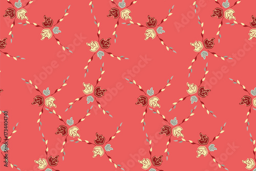 Thanksgiving, Autumn harvest Seamless Pattern for Fabric, table linens, greeting cards, scrapbook paper, wall art