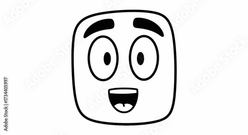 A simple, black and white logo featuring a stylized monkey face with text below.