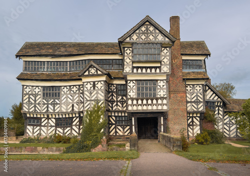 Canvastavla Little Moreton Hall, National Trust property in Cheshire
