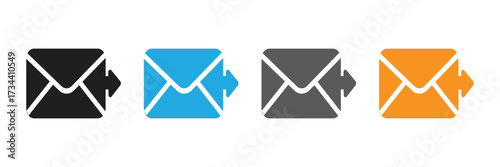 Communicate effectively with these vibrant email icons. Ideal for websites, apps, and marketing, ensuring messages are delivered with style and clarity.