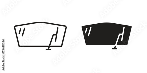 Windscreen icons simple vector set. logo sign symbol set