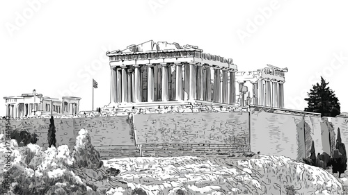 Acropolis of Athens Iconic Landmark Architecture Photography