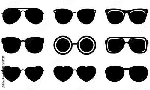Collection of various styles of sunglasses