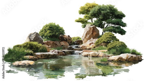 Tranquil Zen Serenity Japanese Garden Oasis 4K Image