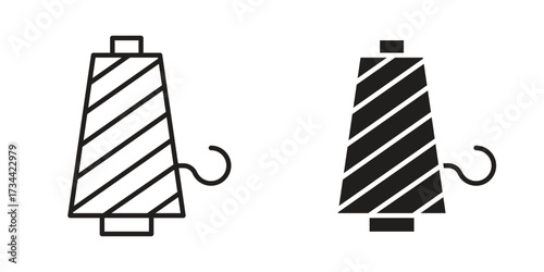 Thread icons simple vector set. logo sign symbol set
