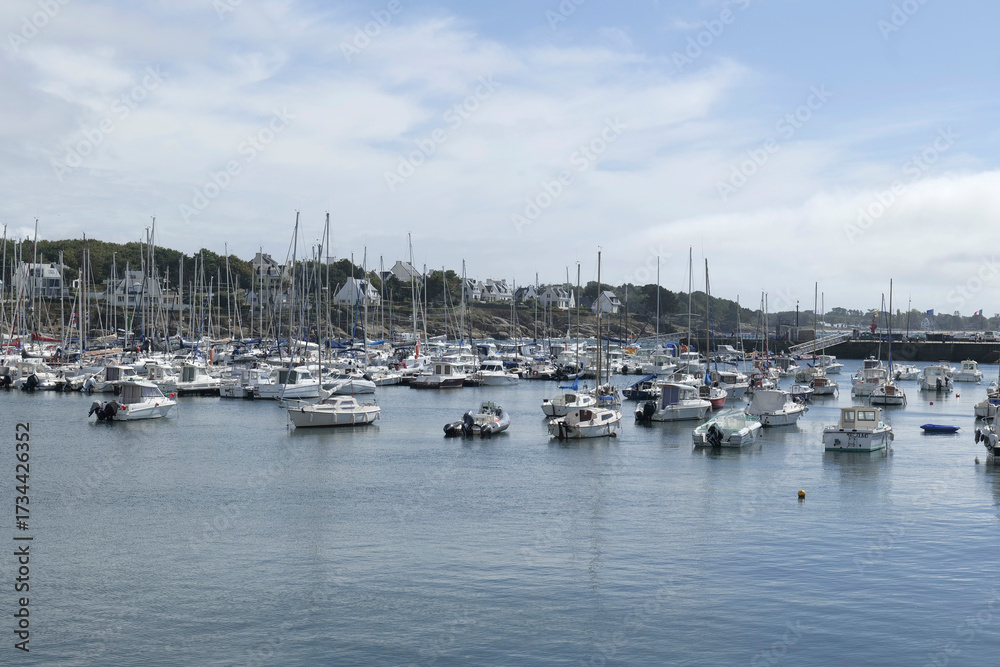 Obraz premium port de plaisance voile