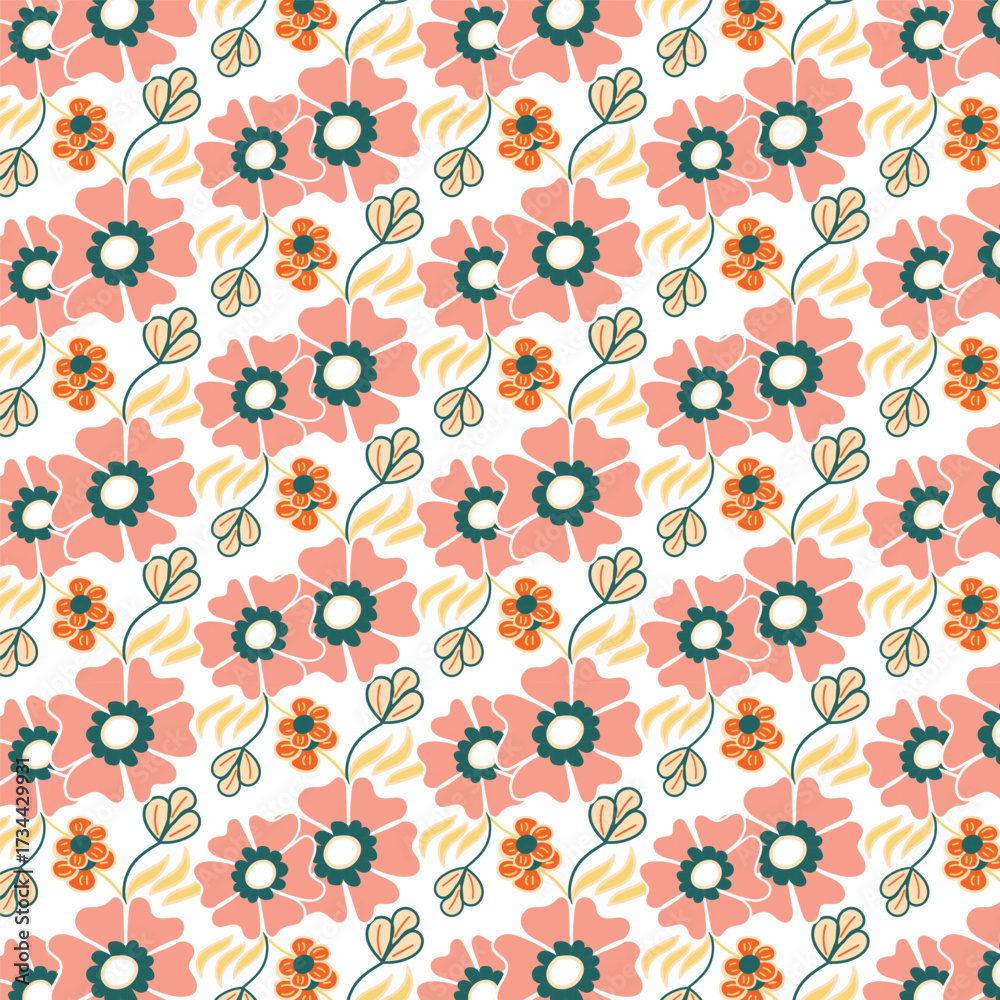 Obraz premium seamless pattern with flowers