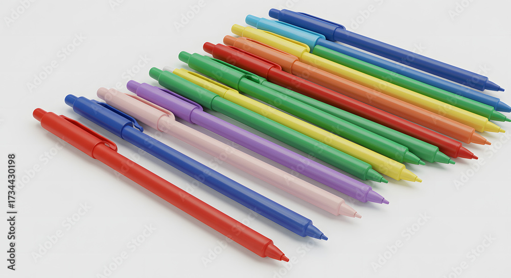 Obraz premium colored pencils isolated on white background