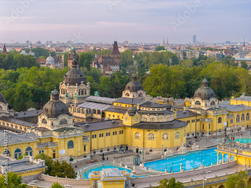 The Szechenyi thermal bath in Budapest (Hungarian: Széchenyi gyógyfürdő) is the largest medicinal bath in Europe.