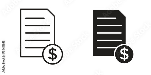 Price list icons simple vector set. logo sign symbol set