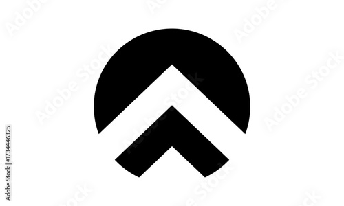 simple peak logo on white background