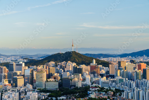 Wallpaper Mural south korea, seoul city and  seoul sky, night view, lotte tower, night view city, seoul city, night lights, outdoor, sunrise, namhansanseong fortress, namhansanseong, seoul south korea, korean, metrop Torontodigital.ca
