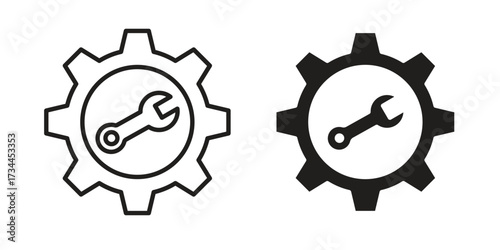 Maintainance icons simple vector set. logo sign symbol set