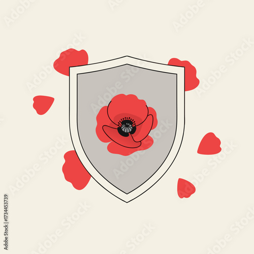 Poppy Remembrance Day Memorial Ceremony for Veterans, A Symbol of Sacrifice and Honor