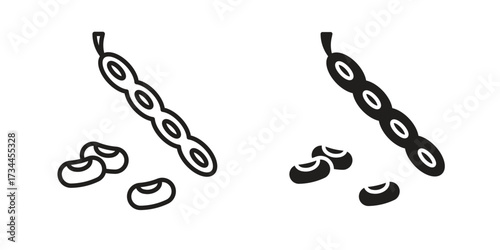 Legume icons simple vector set. logo sign symbol set