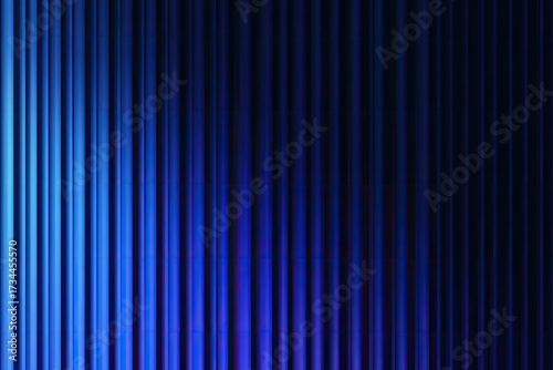 Vertical dark blue curtain with gradient effect and dramatic lighting