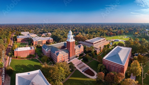 aerial view of university of kentucky campus showcasing architecture and surrounding landscape