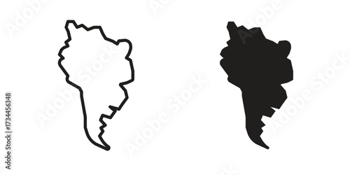 Latin america icons simple vector set. logo sign symbol set