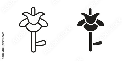 Iris icons simple vector set. logo sign symbol set