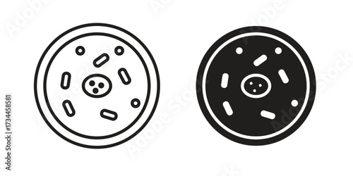 Human cells icons simple vector set. logo sign symbol set