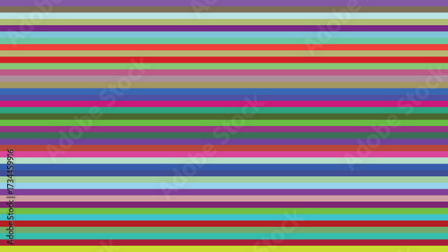 Abstract background with horizontal multicolored strips and bright, muted shades