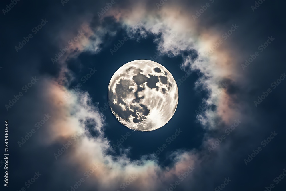 Fototapeta premium moon and clouds