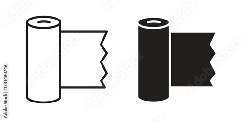 Gauze icons simple vector set. logo sign symbol set